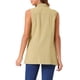 thumbnail image 3 of INSPIRE CHIC Chaleco de Denim para Mujeres Sin Mangas con Botones Longitud Media Casual Color Caqui, 3 of 6