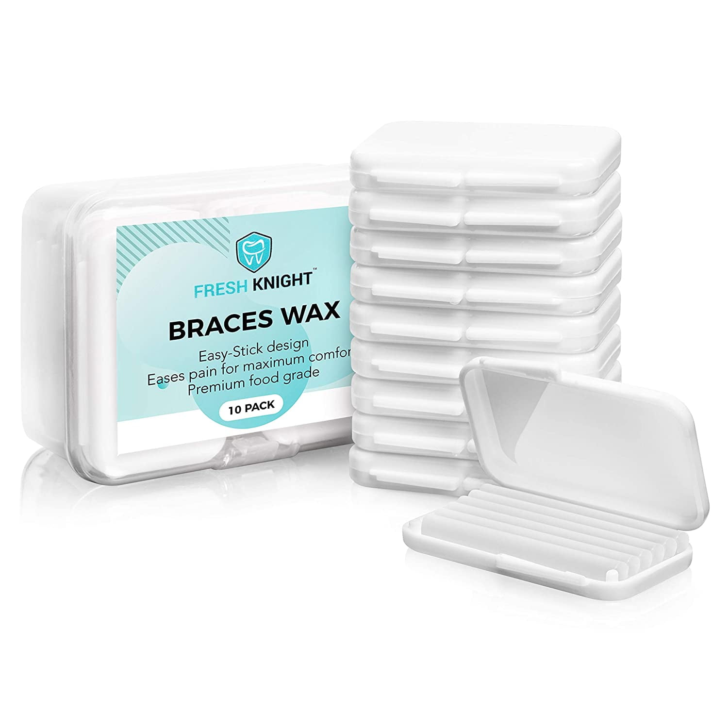 Braces Wax,10 Pack. Dental Wax for Braces. Unscented & Flavorless