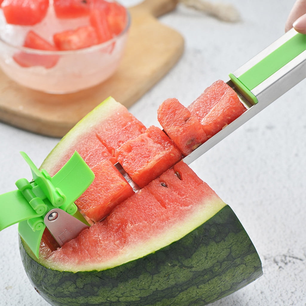 Magic Watermelon Slicer Cutter Tongs Corer Fruit Melon Stainless Steel