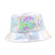 thumbnail image 1 of Sombrero de cubo metálico unisex: gorra de pescador de cuero sintético sombrero para el sol sombrero de fiesta de viaje, 1 of 5