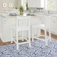 thumbnail image 2 of Linon Lindale 24" Counter Stools, Classic White Finish, Set of 2, 2 of 12