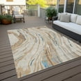 thumbnail image 6 of Addison Rugs Chantille Indoor/Outdoor Transitional Swirls Beige Washable Rectangle Rug, 10' x 14', 6 of 6