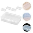 thumbnail image 3 of Miangastore Small Plastic Boxes with Hinged Lids for Storage White Color Durable and Reusable 5 Pieces, 3 of 8