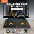 thumbnail image 2 of VEVOR Upgraded Rubber Threshold Ramp, 4" Rise Door Ramp with 1 Channel, Natural Rubber Car Ramp with Non-Slip Textured Surface, 33069 lbs Load Capacity Curb Ramp for Wheelchair and Scooter, 2 of 9