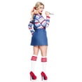 thumbnail image 2 of Music Legs Nightmare Killer Doll Women's Halloween Fancy-Dress Costume for Adult, 1X, 2 of 3