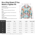 thumbnail image 5 of Uemuo Colorful Donut Pattern Women's Full Zip UPF 50+ Sun Protection Hoodie Jacket Long Sleeve Sun Shirt Hiking Outdoor Performance with Pockets-3X-Large, 5 of 8