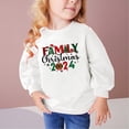 thumbnail image 2 of Odeerbi Kids Boys Girls Christmas Crewneck Sweatshirts Fall Winter Cotton Pullover Sweatshirt Winter Christmas Letter Print Long Sleeve Sweatshirt Kids Clothes White, 2 of 5