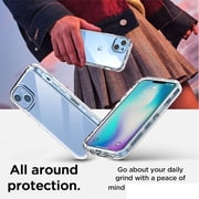 For Samsung Galaxy A35 5G Hybrid Transparent 3in1 Corner Tough Durable Detachable Shockproof Frame Hard PC + TPU Slim Phone Case Cover by Xpression - Clear