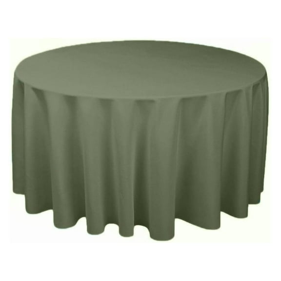 Tablecloth Polyester Round 108 Inch Sage By Broward Linens