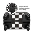 thumbnail image 4 of Bixox Washable Black and White Checkerboard Printed Luggage Cover, Fashion Suitcase Protector Fits for Large luggage, 4 of 8