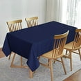 thumbnail image 1 of Round Tablecloth 70 Inch Navy BlueStain Resistant Checkered Table Cloth Cover Protector for Dining Outdoor Tabletop, 1 of 9