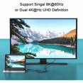 thumbnail image 4 of USB4 Extension Cable 1ft, USB C 4.0 Extension Cable Male to Female Supports 40Gbps Data Transfer, 100W Fast Charging, Single 8K and Dual 4K Video, Compatible with 15 Pro Max, MacBook, Dell XPS, 4 of 6