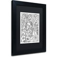thumbnail image 2 of Trademark Fine Art "Fairies and Woodland Creatures 4" Canvas Art by KCDoodleArt Black Matte, Black Frame, 2 of 4