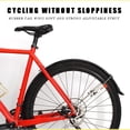 thumbnail image 3 of HUGFEGWE Matte Style Bike Mud Guard Set,Portable Adjustable Bicycle Tire Front and Rear Mud Guard,for Mountain Road Bike,26 inches CJB91-54794, 3 of 7
