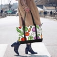 thumbnail image 4 of FORMRS Canvas Laptop Tote Bag for Women with 15.6" Computer Compartments Shoulder Handbag, Vegetables Pattern, 4 of 7