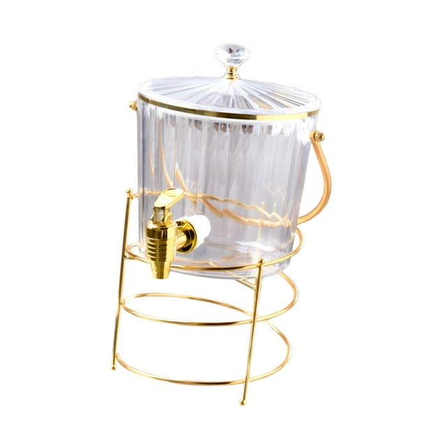 Beverage Dispenser Cold Water Jug Drink Dispenser for Kitchen Home Household clear