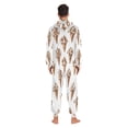 thumbnail image 4 of FORMRS Onesies Pajama for Adults Unisex Hoodie Winter Jumpsuit One Piece Sleepwear, Sizes S-2XL, Brown Ice Cream Pattern, 4 of 7