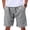I5-Gray, variant on Havenx Linen Flat Front Shorts for Men Drawstring Elastic Waist Short with Pockets Solid Color Pant Stretch Lightweight Fashion Loose Fit Summer Beach Clothing,Khaki M
