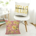 thumbnail image 4 of 1PC Pillow Cover 18x18 Inch, Watercolor Daisy Throw Pillow Covers, Hello Sunshine Summer Outdoor Decor Cushion Case Decoration for Home Couch Chair Sofa, 4 of 6