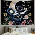 thumbnail image 2 of WYYP  Moon Phase Tapestry Flower Tapestry Floral Moth Tapestry Snake Tapestry Black Background Tapestry Wall Hanging for Room Painting, 2 of 6