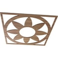 thumbnail image 2 of 26"OD x 9"ID x 3/8"T Blume Wood Fretwork Pierced Ceiling Medallion, Walnut, 2 of 3