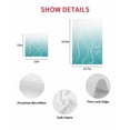 thumbnail image 7 of Aqua Blue Geometric Kitchen Dish Towels for Drying Dishes Set of 4, Modern White Stripe Distortion Art Waffle Weave Microfiber Hand Tea Bathroom Towels Quick Dry & Absorbent Towel 15.7x23.6, 7 of 7