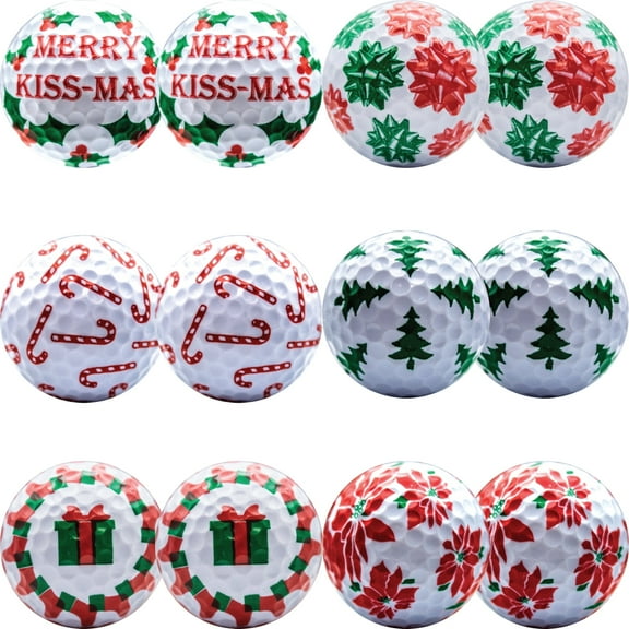 Christmas Mix Pack #2 Golf Balls 12 Pack by GBM Golf