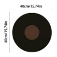 thumbnail image 3 of Tableau Photo Rond en Tissu de 40 cm pour Disques Vinyles, Tableau de Notes en Polyester d'Inspiration Vintage, Installation Facile, Présentoir Mural Réutilisable, Organisateur Artistique Nostalgique pour Décoration de Maison, Bureau et Chambre à Thème Musical, 3 of 6