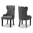 thumbnail image 2 of Baxton Studio Fabre Dining Chair, Set of 2, Grey, 2 of 10