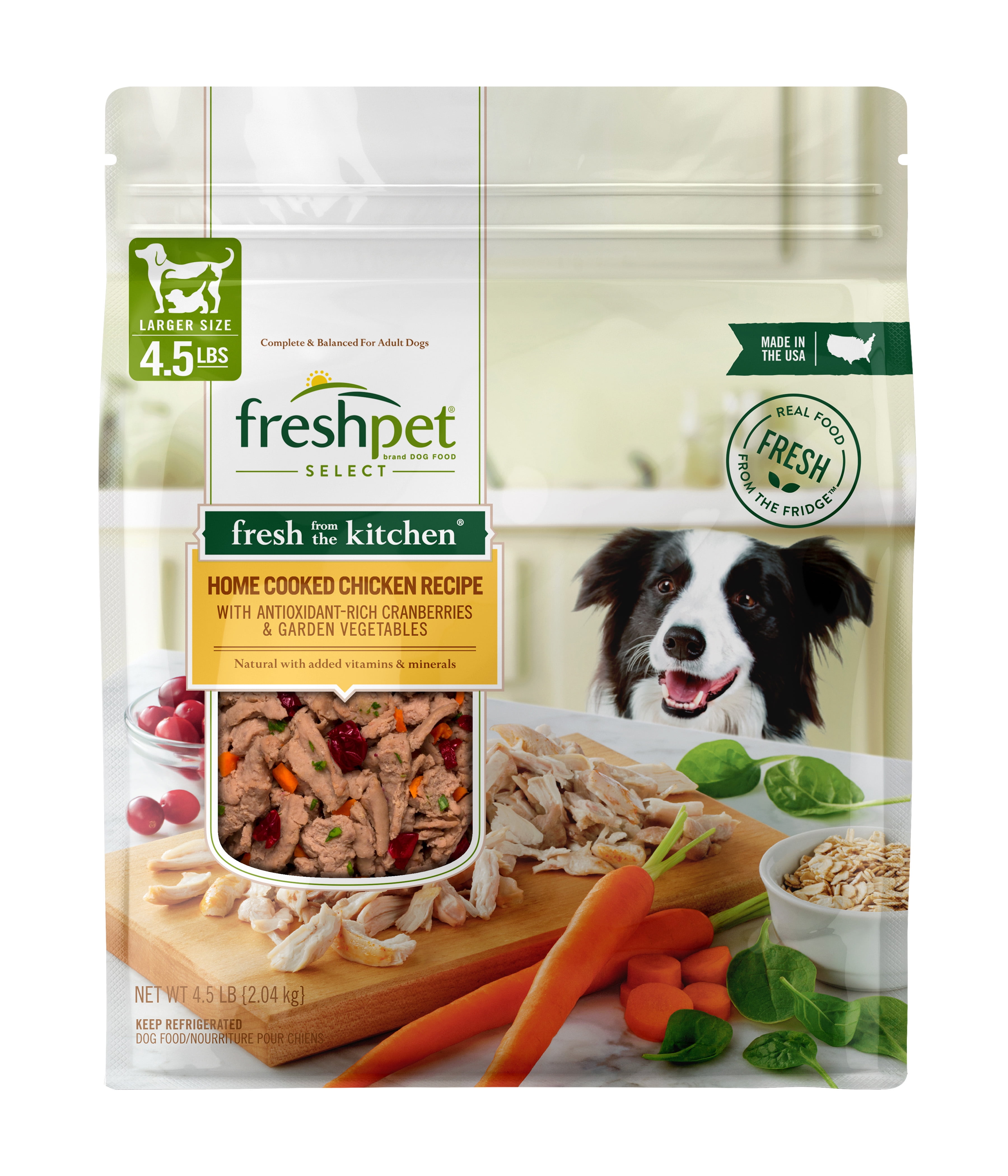 Freshpet Fresh From the Kitchen, Healthy & Natural Dog Food, Chicken