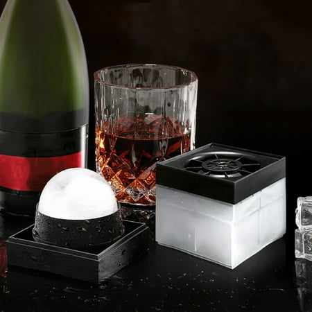 

Caihezhi 2Pcs Ice Ball Maker Food Grade Cold Resistant Plastic Three-dimensional Utility Ice Ball Mold Household Supplies