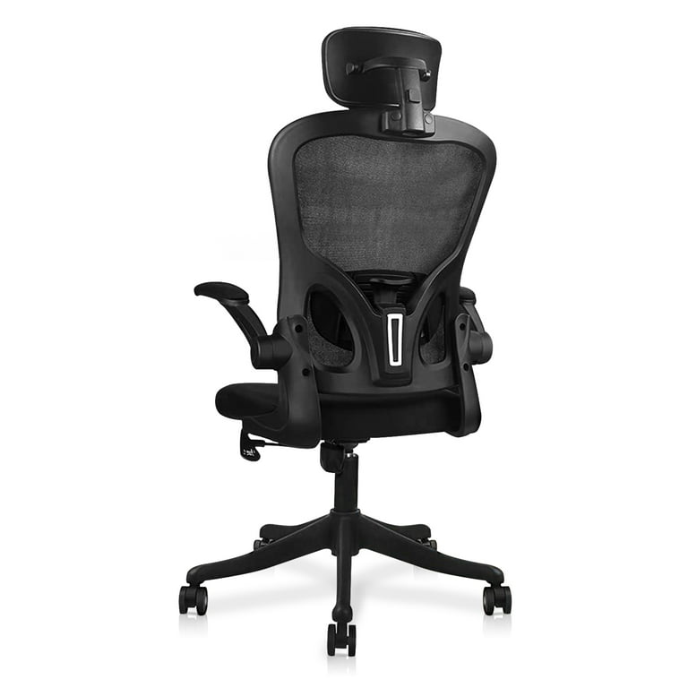 Office Chair, Ergonomic Desk Chair with Adjustable Lumbar Support, High  Back Mesh Computer Chair with Flip-up Armrests, Executive Chair for Home