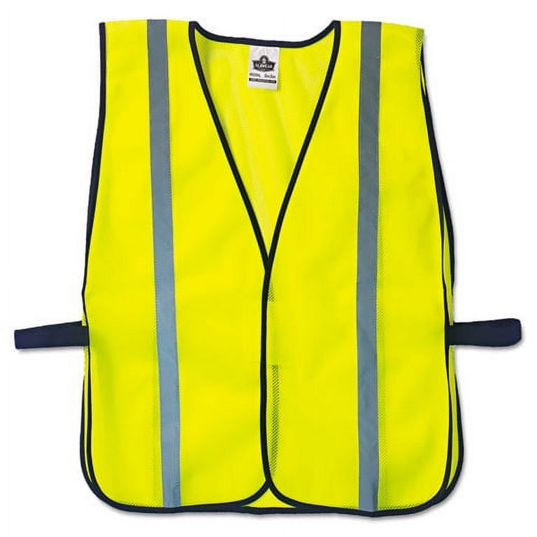 GloWear 8020HL Safety Vest, Polyester Mesh, Hook Closure, One Size Fit All, Lime GloWear 8020HL Safety Vest, Polyester Mesh, Hook Closure, One Size Fit All, Lime