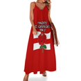 thumbnail image 1 of Feliz día de San Jorge Vestido sin mangas con la bandera de Inglaterra y rosas Vestidos de verano para mujer 2024, 1 of 7