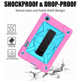 thumbnail image 2 of For Galaxy Tab A7 10.4" 2020/SM-T500/T505/T507 with Built-in Screen Protector and 360 Degree Swivel Stand and Hand and Shoulder Strap Case for Samsung Tab A7 10.4" - Pink, 2 of 4