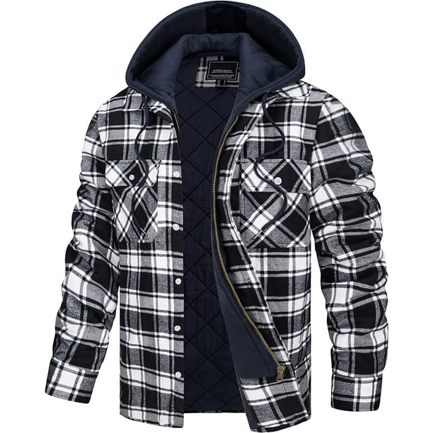 Hooded flannel jacket outlet walmart