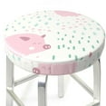 thumbnail image 3 of Bingfone12 inch Padded Round Bar Stool Cover Cushion with Elastic Fabric Round Chair Seat - Cute Pigs, 3 of 7