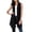 A1-Black710, variant on XIAOCHA Womens Sleeveless Knit Vest Open Front Asymmetric Hem Long Layering Cardigan
