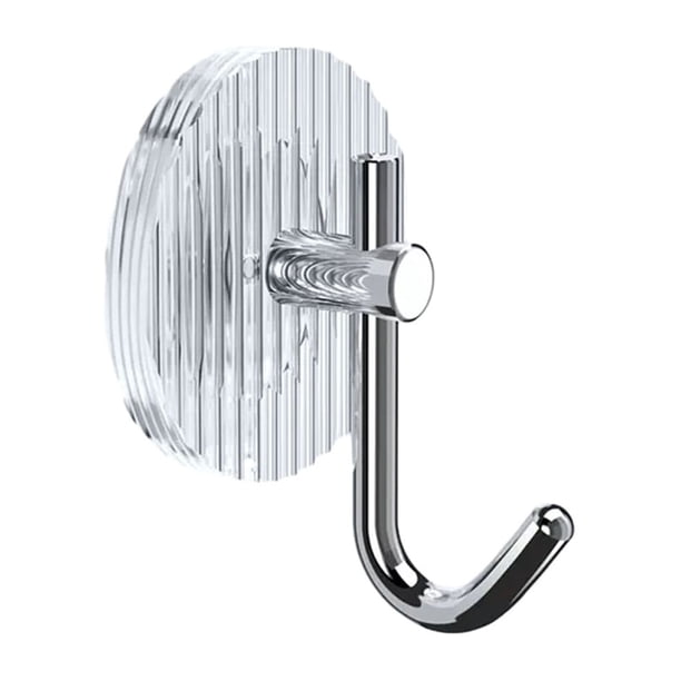 Toystoory Ganchos de pared adhesivos de fácil instalación, adecuados para todos los entornos, sin perforaciones, perchero para colgar Almacenamiento y organización del hogar plata