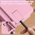 thumbnail image 4 of Multifunctional Book Stand Pen Box with Pencil Sharpener, 2-in-1 Adjustable Reading Rack, Large Capacity Stationery Organizer for Students School Study Desk Office Homework Tablet Holder, 4 of 6