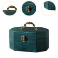 thumbnail image 6 of Jewelry Box Trinket Box Wooden Organizer Retro Decorative with Hinged Lid for Women Girls Rings Necklaces, 6 of 9