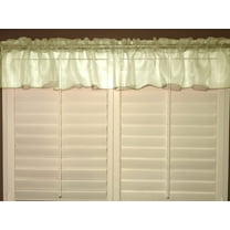 sheer organza window valance 58 wide ivory