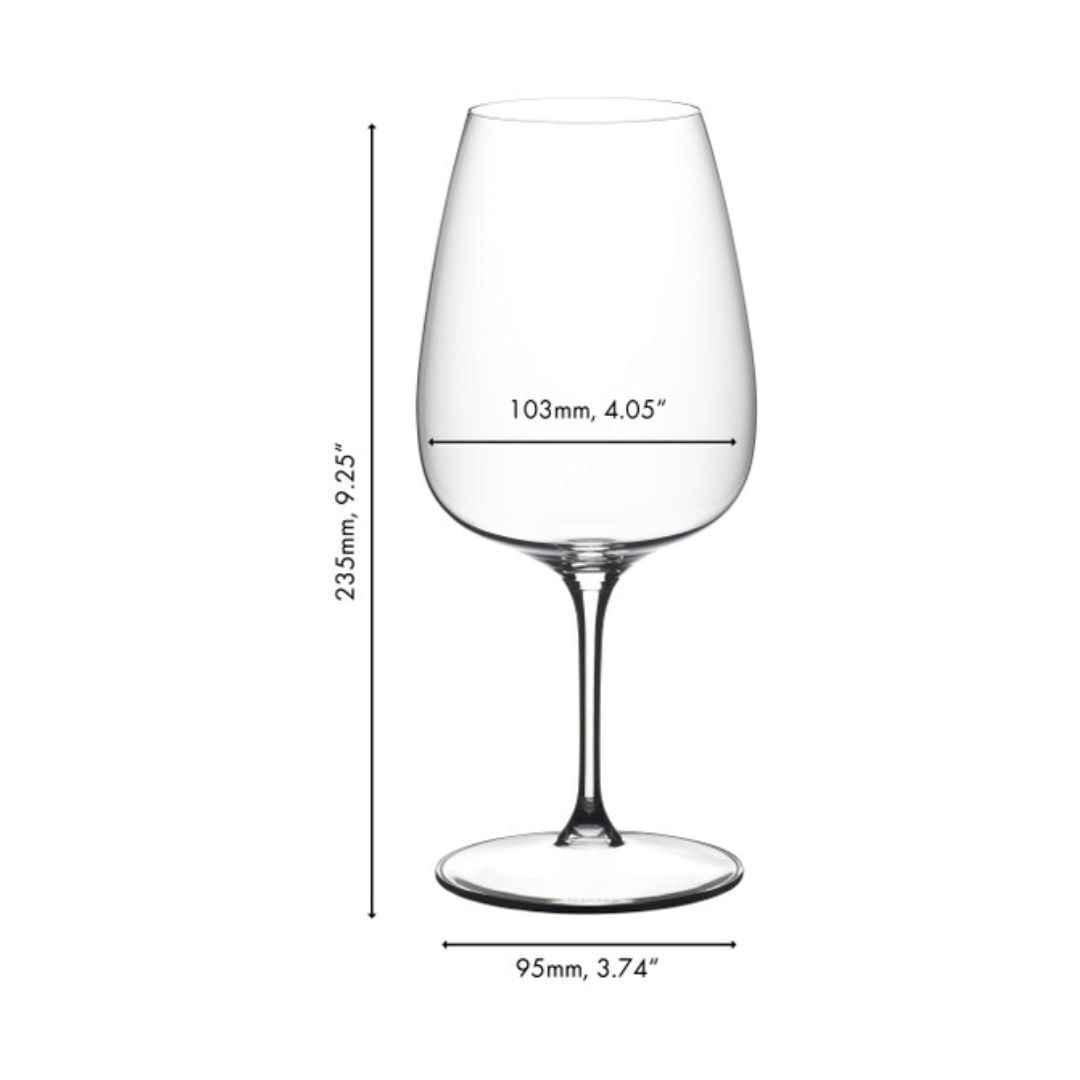 Riedel Grape Wine Glass for Cabernet or Merlot Wines and Crafted Cocktails (2-Pack)