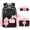 Black and Pink, variant on AoDai Belted girl's schoolbag set - Large capacity student backpack with pen holder and handbag for storage