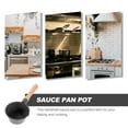 thumbnail image 3 of AURARMLET Small Cooking Sauce Pan Black Medical Stone Frying Food for Restaurant 1Pack, 3 of 5