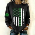 thumbnail image 2 of DHFJKG Sweaters For Women Knitted Clover Graphic Soft Loose Fit Casual Long Sleeve Crewneck Top Festival Spring Fall Stylish Tops, 2 of 4