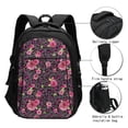 thumbnail image 3 of Balery Rose Mix Leopard 2 Print USB Charging Backpack for Men and Women - Water-Resistant, Anti-Theft Laptop Backpack with USB Port for Travel, Work, School, and College, 3 of 7