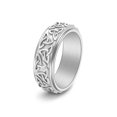 thumbnail image 1 of Anillo giratorio con nudo triangular celta de acero inoxidable, joyería de personalidad para hombre de estilo neutro, circunferencia: 57 mm de diámetro: 18,2 mm -1 artículo Plata, 1 of 3