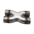 thumbnail image 2 of jinwen Universal Crossover x Pipe Stainless Steel Muffler Exhaust Tip Accessory, 2 of 7