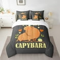 thumbnail image 2 of YST Capybara Ensemble de Literie 7 Pcs Animal de Dessin Animé Lit en Sac, Complet, 2 of 5